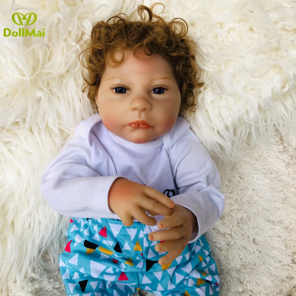 

High simulation doll reborn baby 19" 45cm silicone reborn babies alive dolls toys for children gift bebe boneca reborn l.o.l