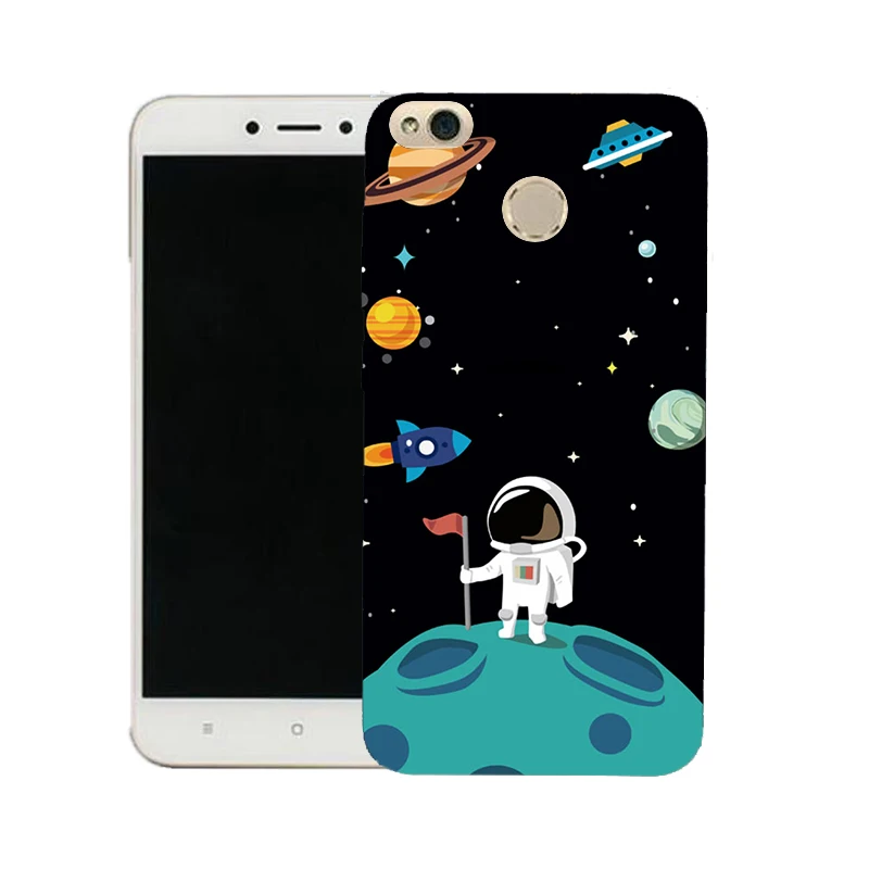 Мягкий черный чехол для телефона Redmi note5a 4x note3 note4x note4 xiaomi 6 5S Луна солнце Космос