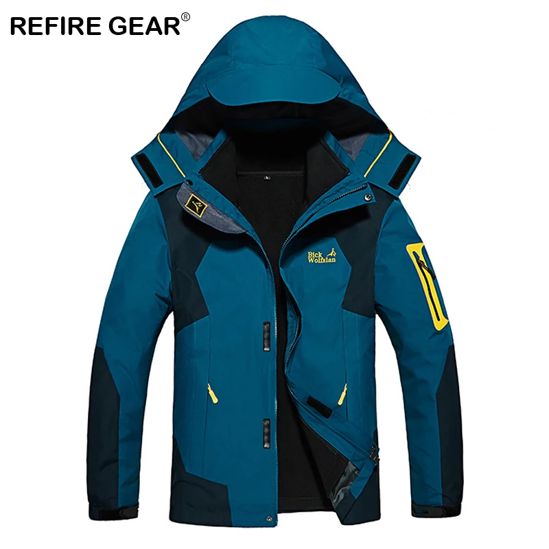ReFire Gear зимняя теплая водонепроницаемая походная куртка для мужчин спортивная