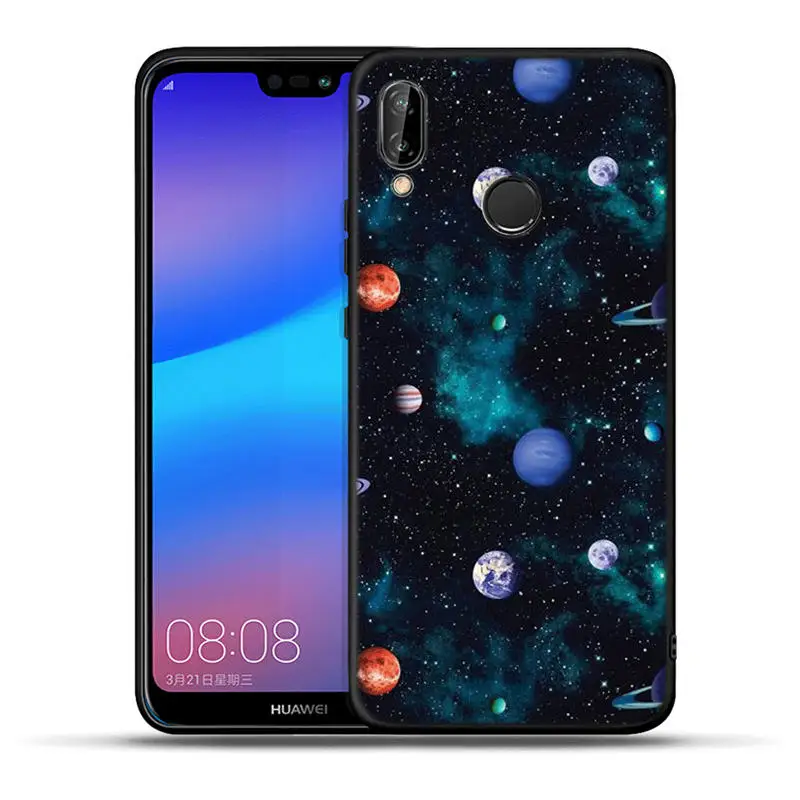 Роскошный черный чехол для телефона Huawei Mate 20 10 P30 P20 P10 P9 P8 Lite Pro 2017 P Smart 2019 Мягкий ТПУ