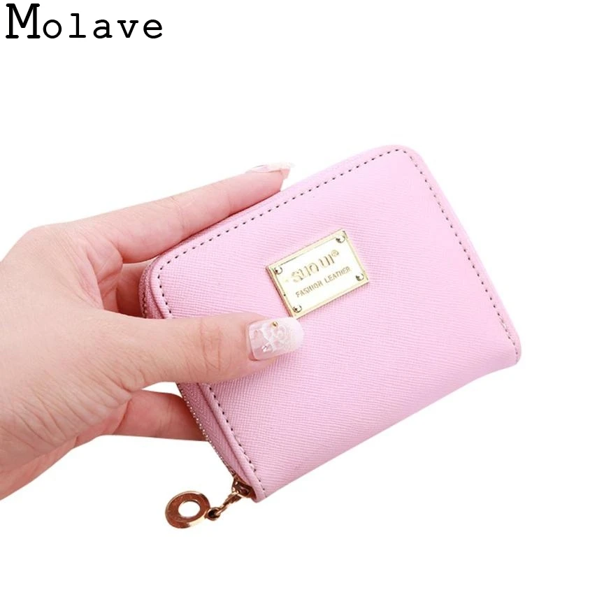 Лидер продаж! Новинка 2017 Модный женский кожаный маленький кошелек держатель для