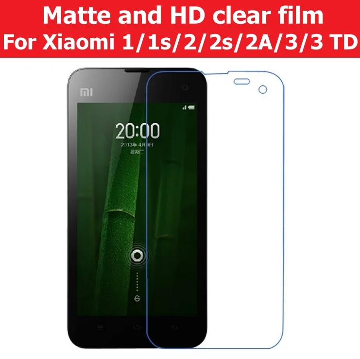 HD прозрачная глянцевая пленка для Xiaomi Mi1 Mi1s Mi2 Mi2s Mi2A Mi3 TD матовая Антибликовая