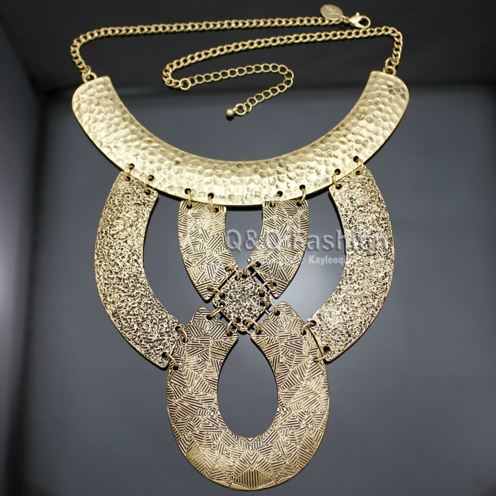 Винтажный Золотой кулон Клеопатра с узелком резная змея цыганский чокер большой