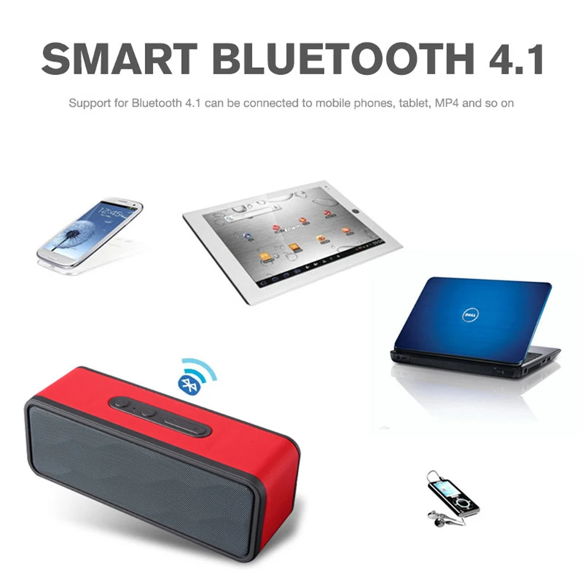 Беспроводной Bluetooth динамик портативный высокой мощности сабвуфер Bluetooth Hands Free FM радио и TF карта мини-динамик s звуковая коробка