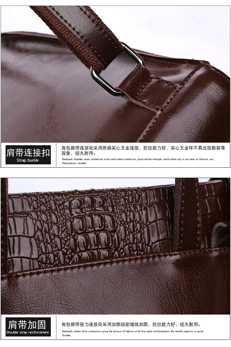 2017 Натуральной Кожи Крокодила Шаблон женщин Рюкзаки Кожаные сумки На Ремне Досуг