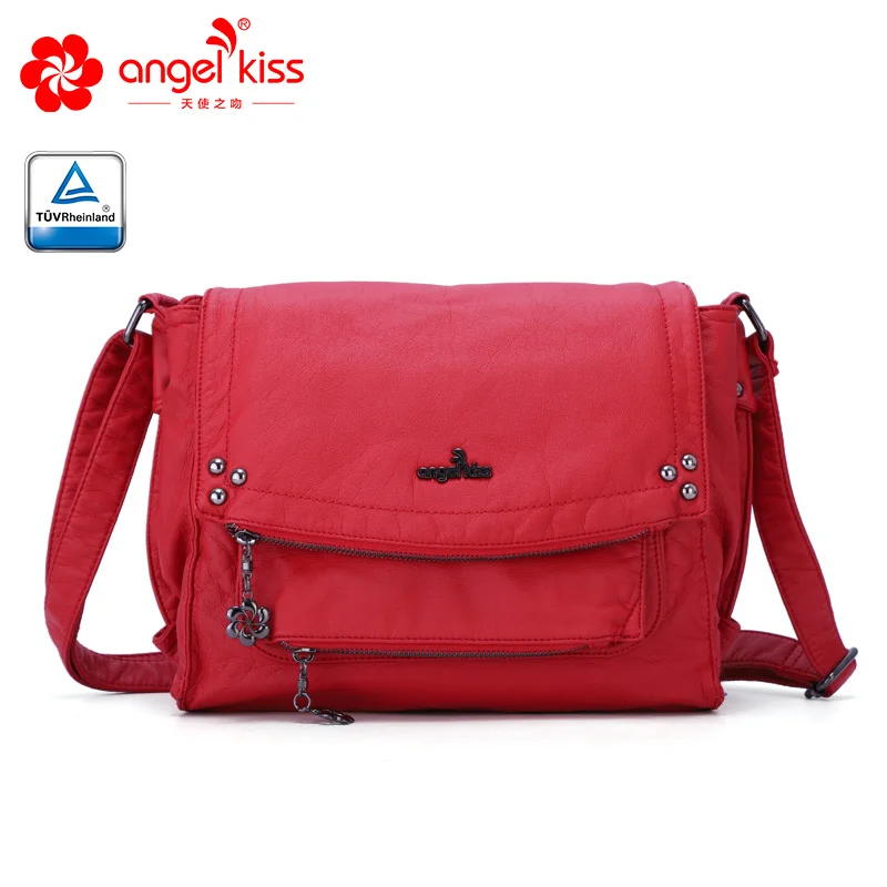 Angelkiss сумка через плечо на одно для дам винтажные повседневные сумки мессенджеры