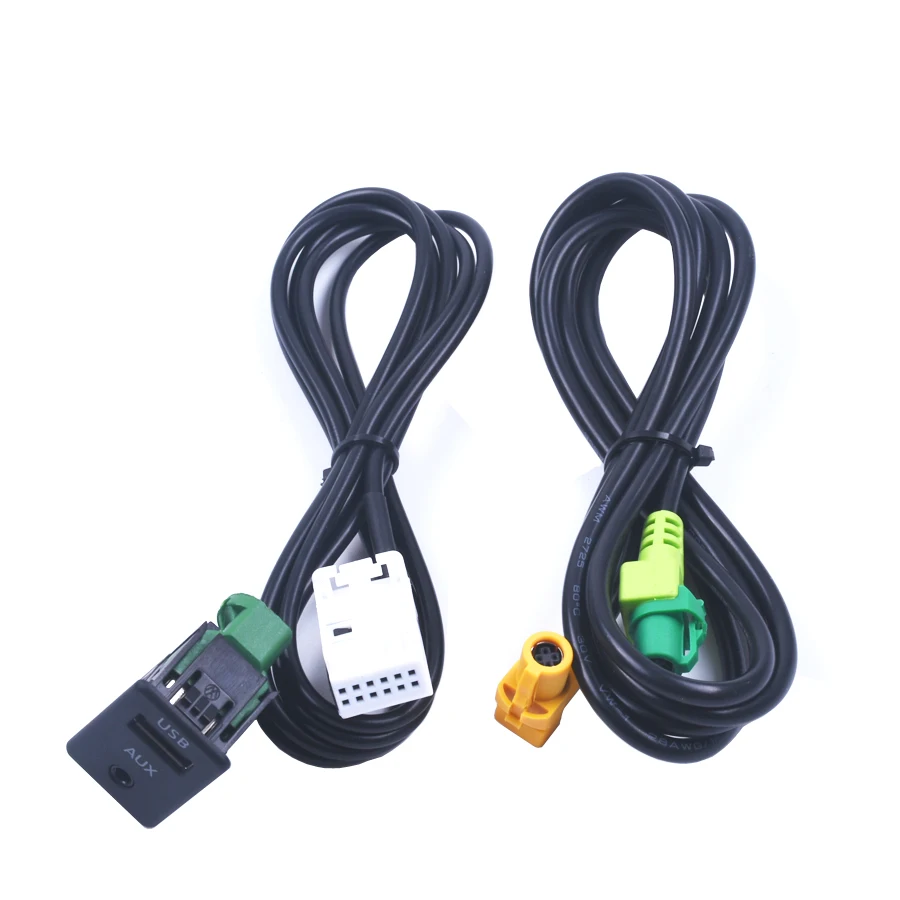 Interruptor USB auxiliar para Volkswagen GOLF MK6 JETTA MK5 Sagitar Bora RCD510 RNS510 RNS315 RCD500 RNS300 RCD300