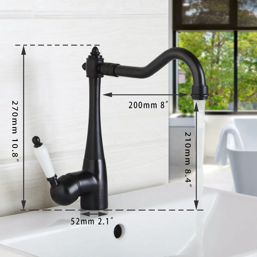 Torayvino Antique Copper /Chrome / ORB Gold Finish Swivel Brass Deck Mounted Tap Kitchen Sink Faucet Mixer Taps | Обустройство дома