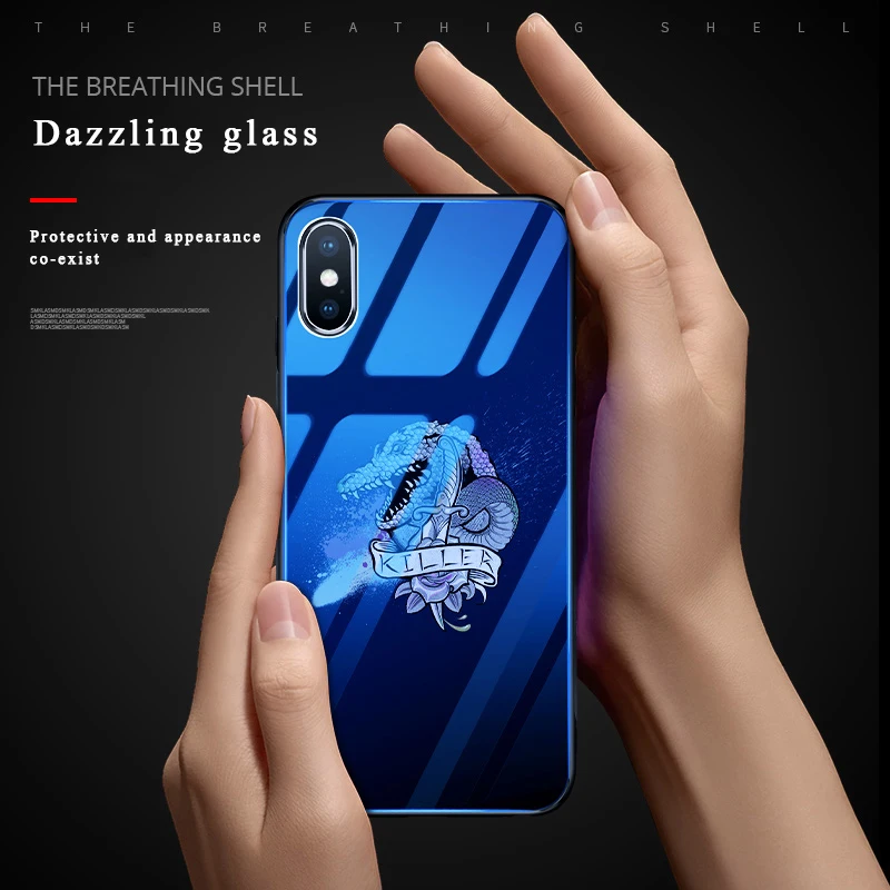 RZP чехол из закаленного стекла для iPhone X телефона s Бампер Apple 6 S 7 8 Plus 10 Роскошный