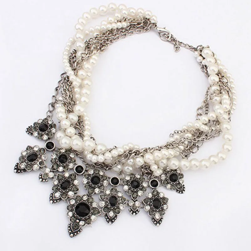 2016 Новый Горячий Модные Аксессуары Цветок Смолаы Ожерелья Личность Преувеличены