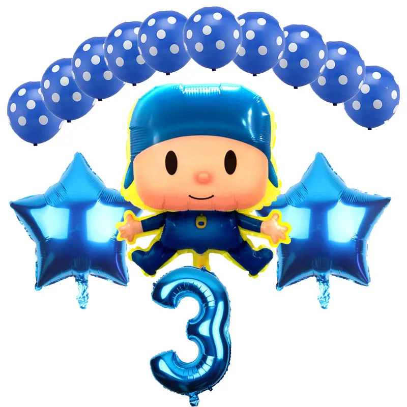 14 шт./лот воздушный шар Pocoyo для дня рождения свадьбы украшения мультфильм