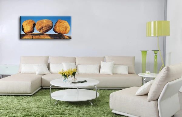 

Modern Picture of lager stones printed on cotton canvas from a art photo, home decor special oil painting with size 16"x32"