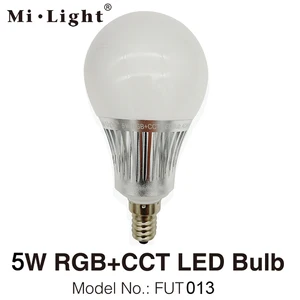 Светодиодный прожектор MiLight E14, 5 Вт, RGB + CCT, FUT013, 110 В, 220 В, полноцветная смарт-лампа с дистанционным управлением, Wi-Fi, совместимый с 4 зонами