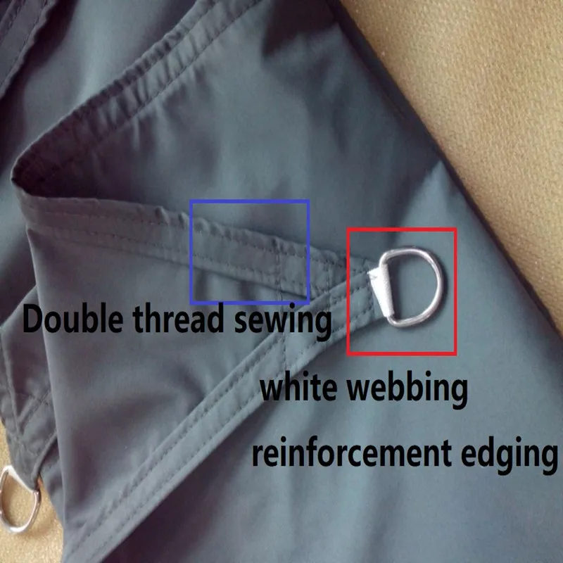 Водонепроницаемая треугольная тент на крышу 3 6x3 6 м 160 г/м2