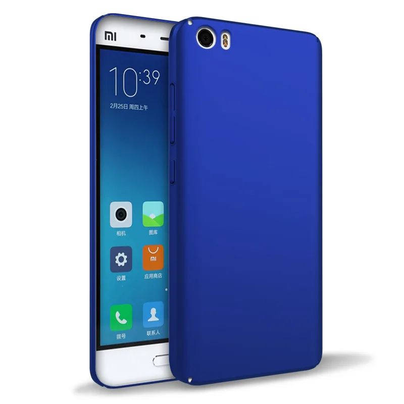 2017 Горячие xiaomi mi5 PC жесткий чехол 10 видов цветов гладкой сенсорный для телефон