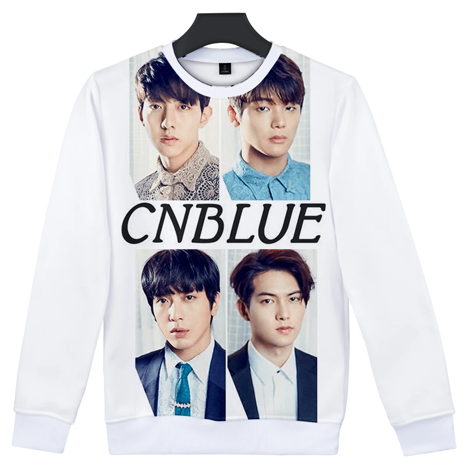 LUCKYFRIDAYF 2018 CNBlue Kpop популярная теплая толстовка без шапочки с 3D принтом для женщин и