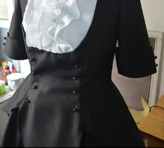 

Anime Puella Magi Madoka Magica cosplay Akemi Homura cos Halloween cartoon girls Gothic black dress palace cosplay costume