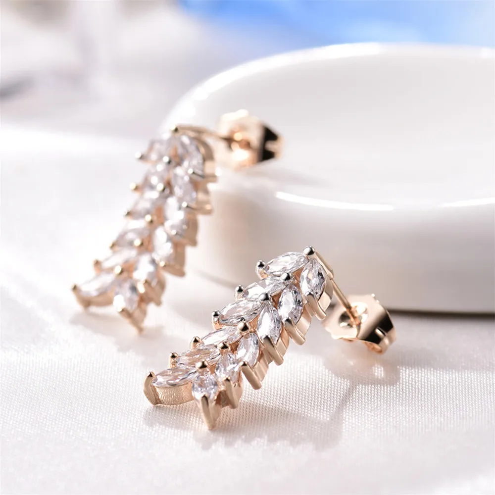 MOLIAM роскошные наборы свадебных ювелирных изделий форма пшеницы элегантный