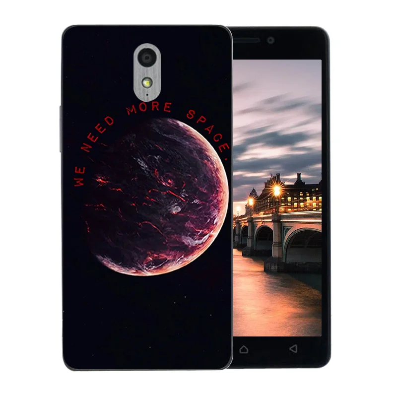 New For Lenovo P1M Vibe Space World Pattern Soft Silicon TPU Back Cover P1 M a40 Protector Phone Case |