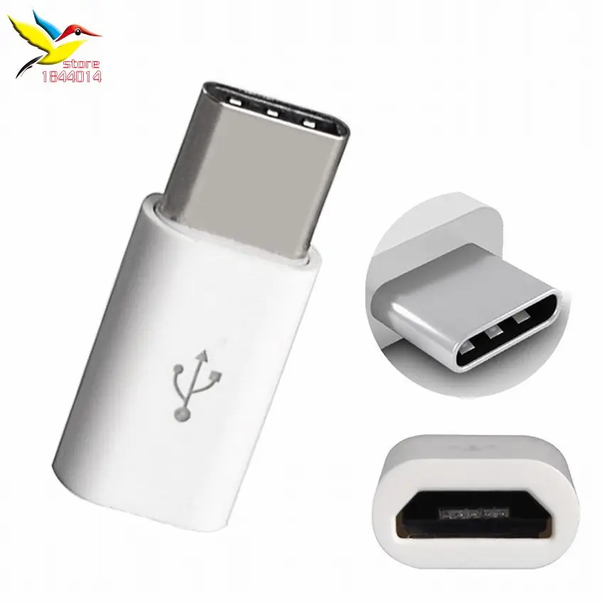 

Адаптер micro A мама-USB C male USB-C Type-C к Micro USB для зарядного устройства для ZUK Z2 P9 p10 Plus Honor 8 letv nexus 100 шт.