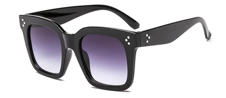 Квадратные солнцезащитные очки, женские очки большого размера, Lunette Femme, женские роскошные брендовые солнцезащитные очки, Женские винтажные солнцезащитные очки с заклепками, UV400