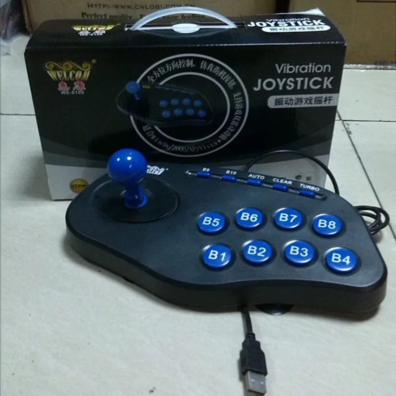 Компьютер ПК USB аркадный джойстик геймпад игровой контроллер джойпад подключи и