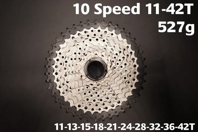 Zracing велосипед Freewheel 9s 10s 11s Скорость MTB велосипед кассета 11-42 T/11-46 T/11-50 T/11-52 T для ALIVIO/DEORE/SLX/XT - Цвет: 10s 11-42T
