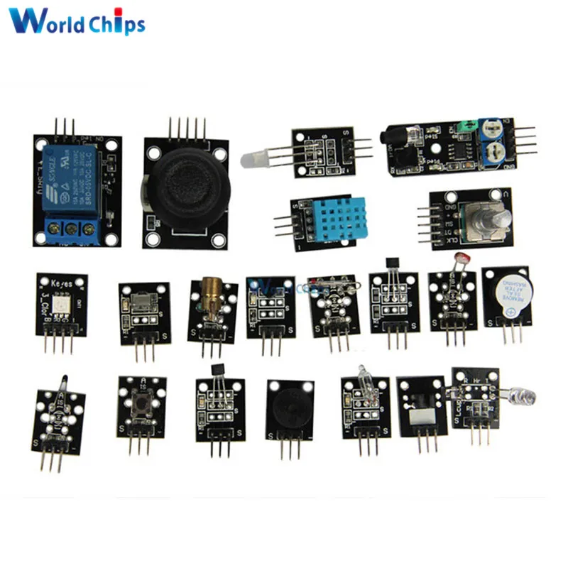 Наборы датчиков diymore 37 в 1 для Arduino Raspberry Pi модуль датчика начинающих обучающий
