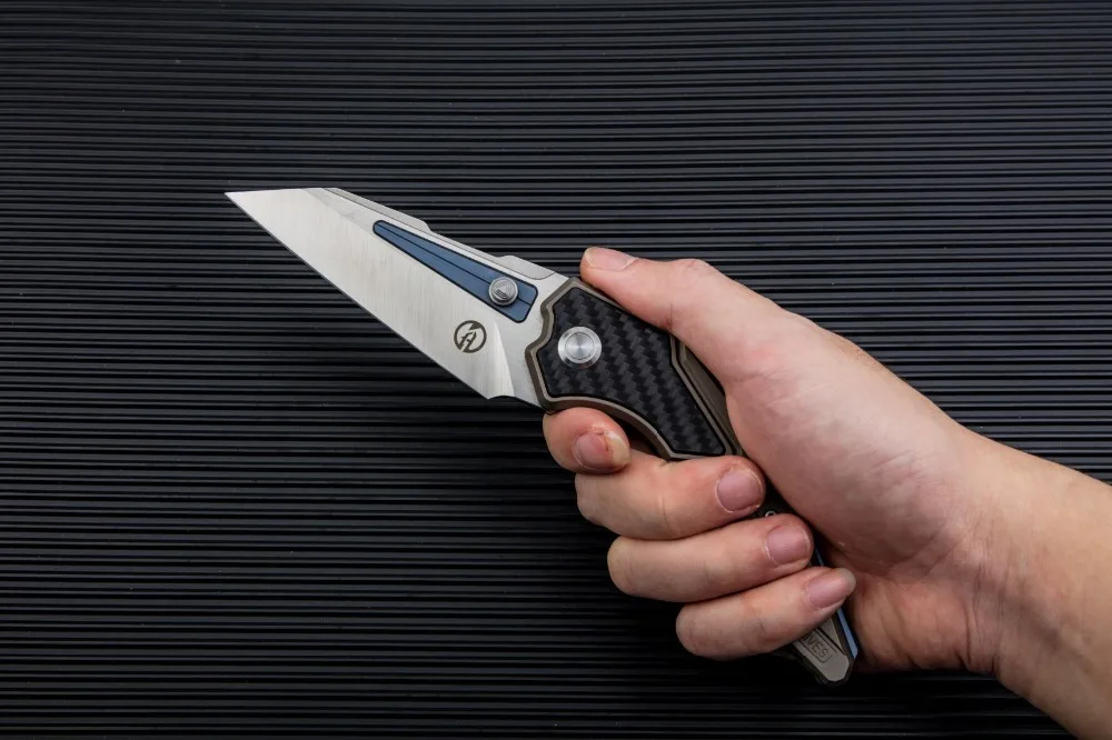 Maxace Zerg складной нож M390 лезвие углеродная волоконная вставка