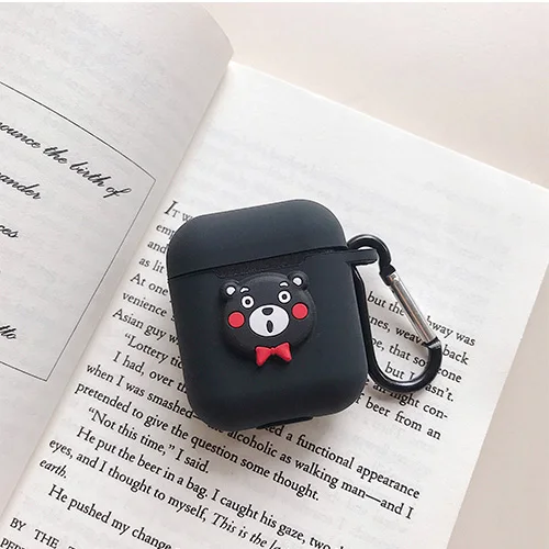 Bluetooth наушники силиконовый чехол для Apple Airpods аксессуары i10 TWS Max мультфильм ручной работы защитный чехол наушники анти-потеря - Цвет: model 10