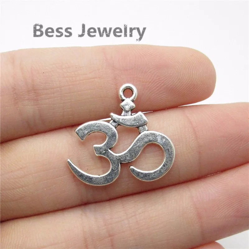 

35pcs(22*22mm) Antique Silver Charm fit for pandora style Bracelets Necklace Pendant DIY Metal Jewelry Making