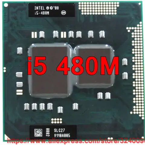 Оригинальный lntel Core i5 480M 2,66 ГГц i5-480M двухъядерный процессор PGA988 мобильный процессор для ноутбука Бесплатная доставка