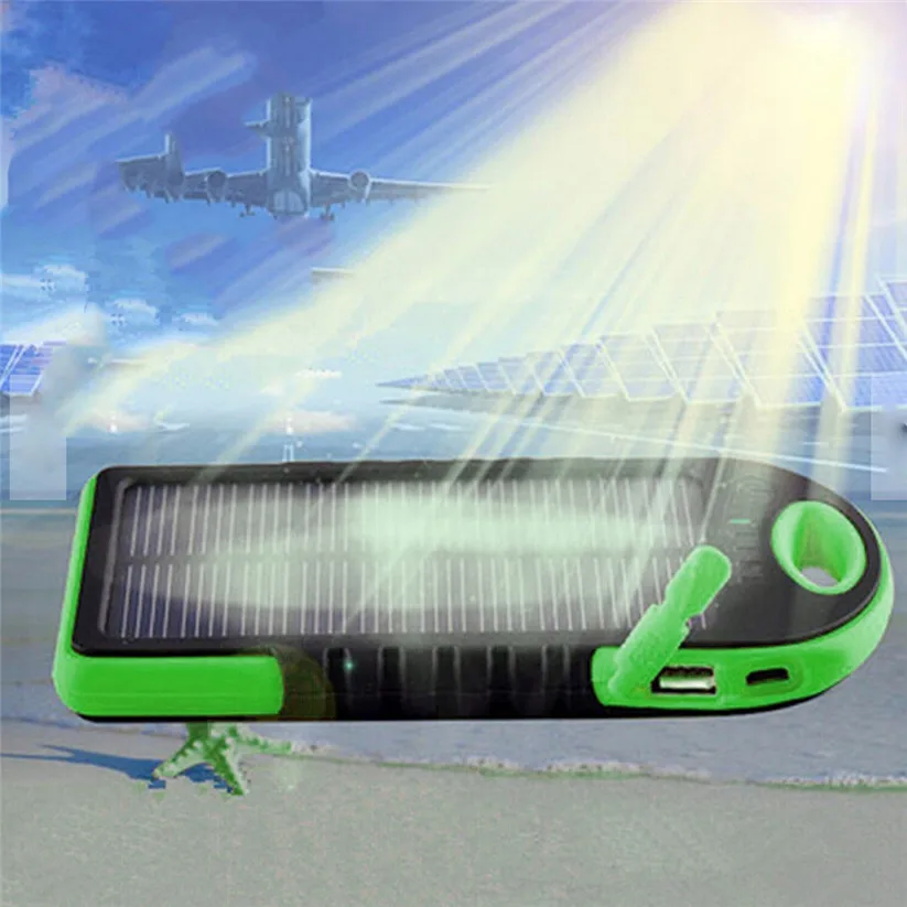 CARPRIE СВЕТОДИОДНЫЙ дорожный двойной USB аккумулятор на солнечной батарее зарядное