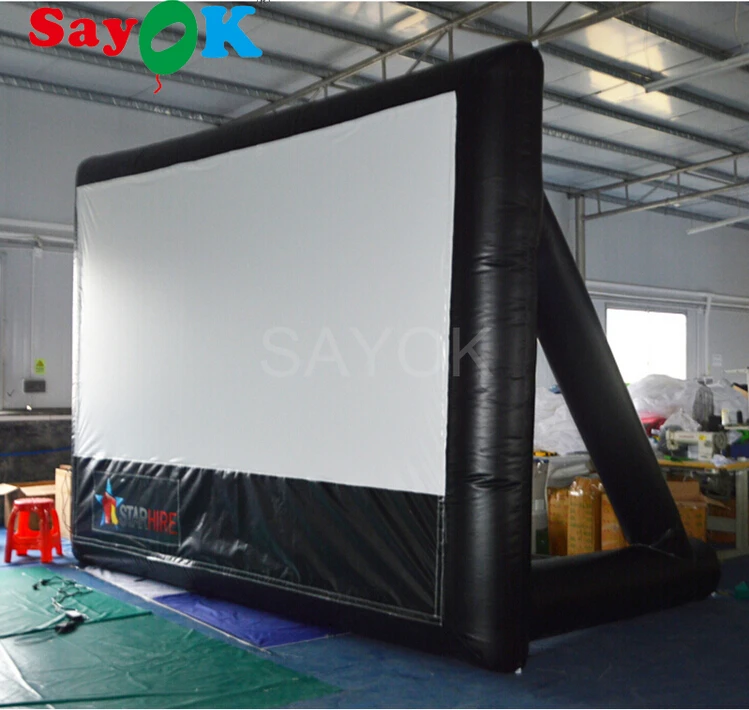 

Outdoor Inflatable Projection Screen Air Movie Screen Inflatable TV Screen Cinema(4x3m/13.12x10ft)