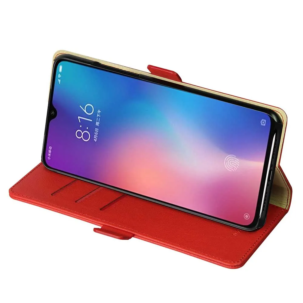 Чехол для Xiaomi Mi 9 SE Роскошный деловой флип-чехол из искусственной кожи и