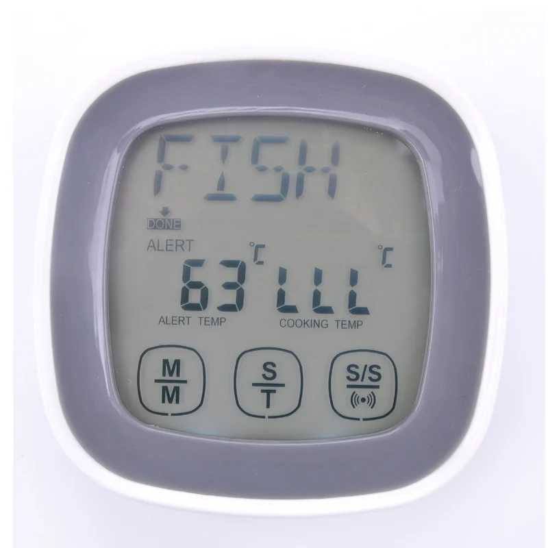 Цифровой сенсорный экран термометр для барбекю еды электронный ленточный зонд