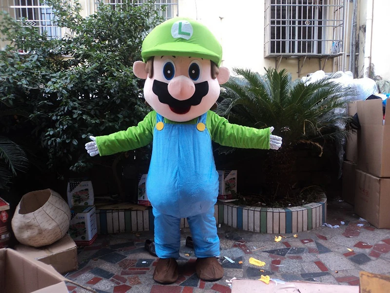 Большой роскошный костюм супер Марио талисман красивый вечерний для взрослых |