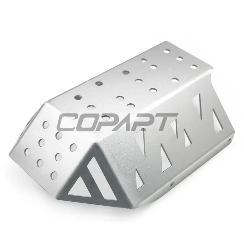 Silver Мотоцикл с ЧПУ алюминиевая опорная пластина для ног Баш рама защита двигателя доска шасси протектор для Kawasaki VERSY300 X300 X250 - Цвет: Silver