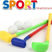 children kids golf club toys 2 golf clubs 2 golf ball toy mini golf game sports for baby grasping ability developing