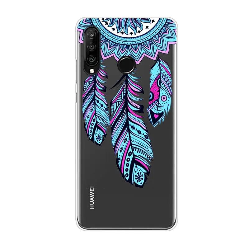 Силиконовый чехол для Huawei P30 Lite 6 15 мягкий мультяшный из ТПУ телефона P 30 P30Lite