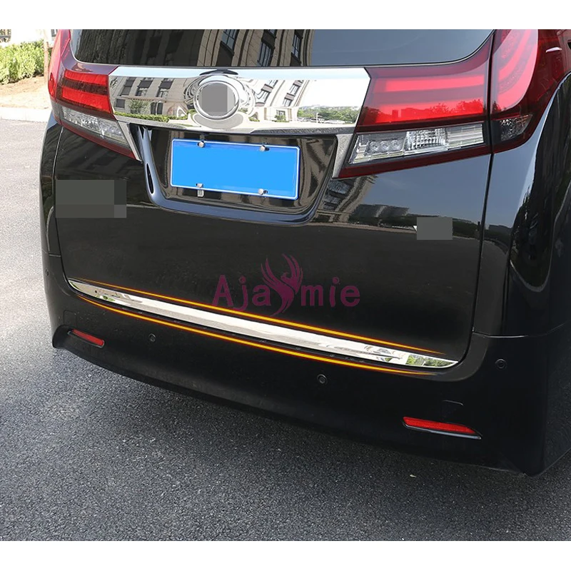 Для Toyota Alphard VELLFIRE 30 2016 2017 2018 2019 #304 нержавеющая сталь Стайлинг автомобиля задний