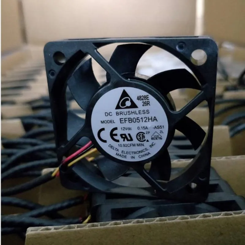 Вентилятор Delta 5010 50 мм 50x50x10 EFB0512HA для кулера охлаждающий вентилятор с двумя