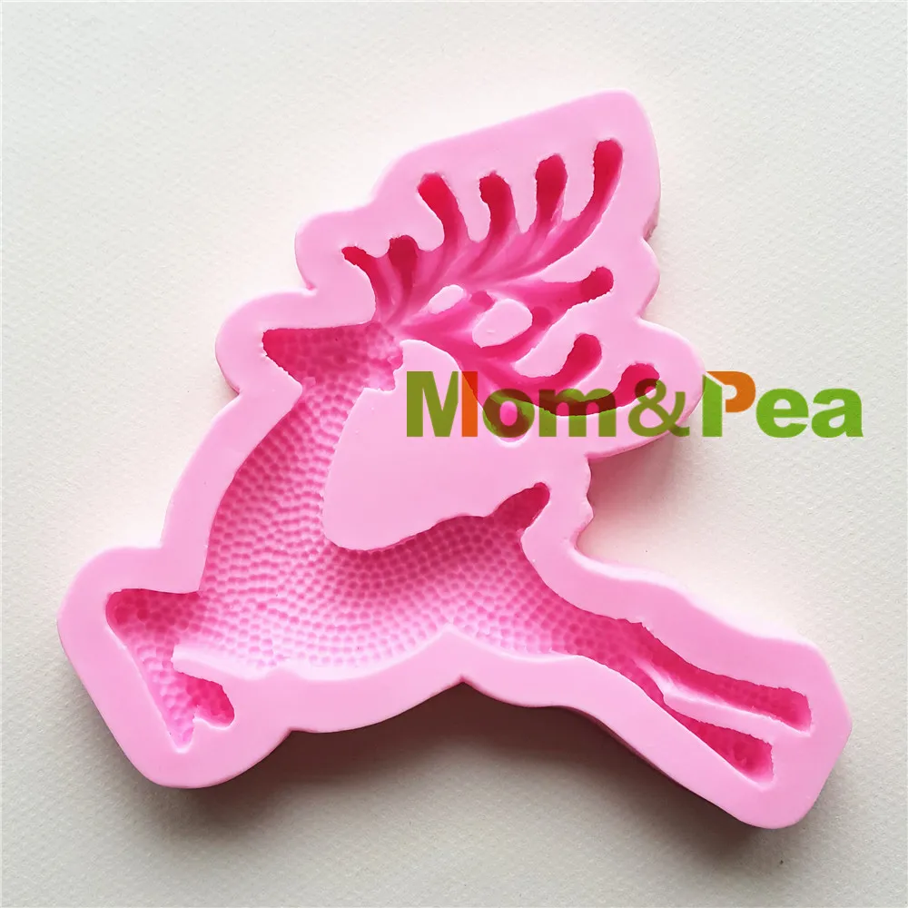 

Силиконовая форма для украшения торта Mom & Pea MPA1700, в форме оленя, 3D форма для мастики, пищевого мыла