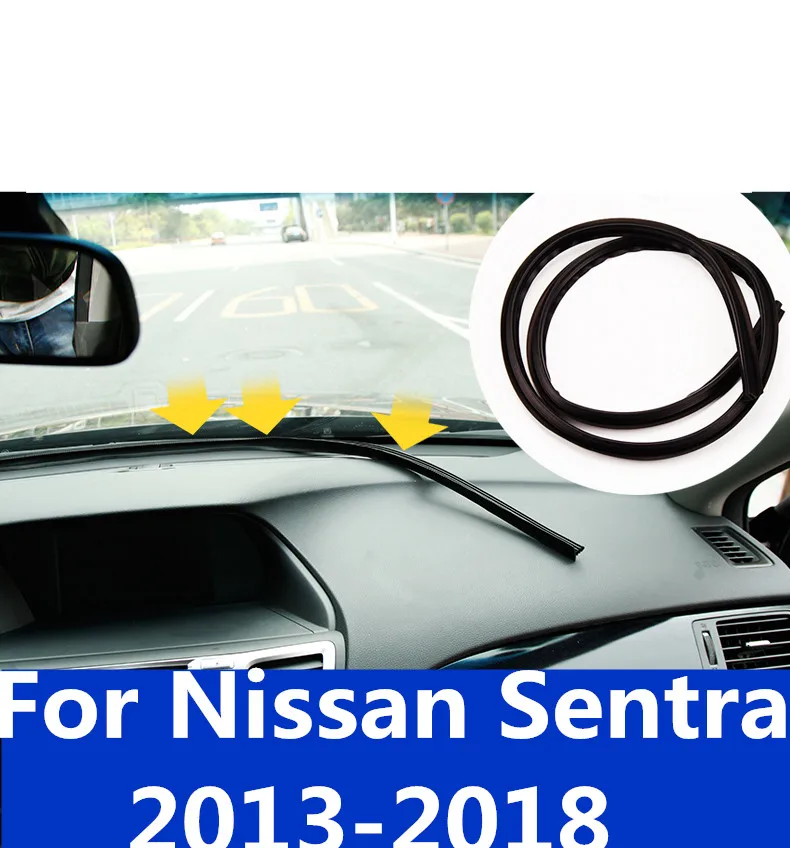 Для Nissan Sentra 2013- приборная панель Контролируемая Звукоизоляционная лента декоративная Пылезащитная декоративная автомобильная лента аксессуары