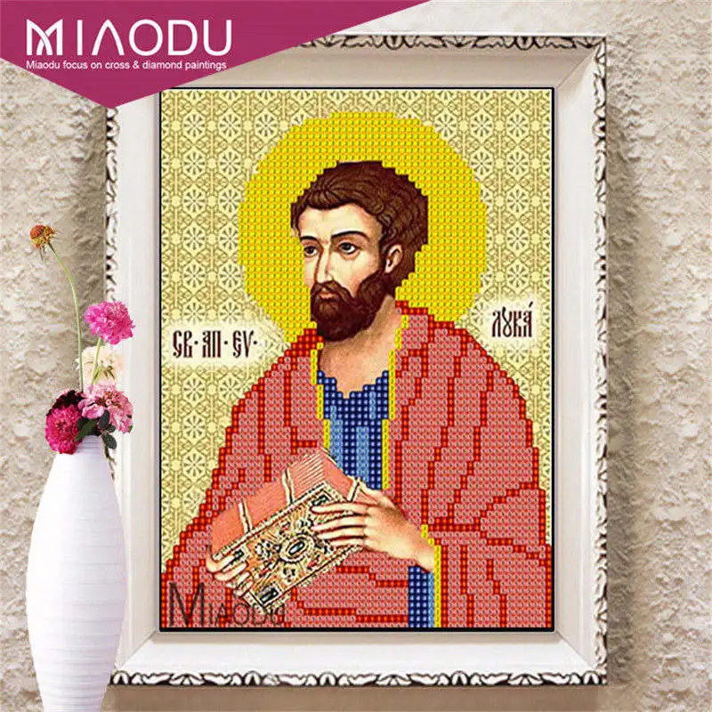 S0217 5d Diy Алмазная вышивка крестиком Ретро Религия икона лидера Алмазная мозаика настоящая религиозная Мужская Алмазная вышивка - Цвет: S0217