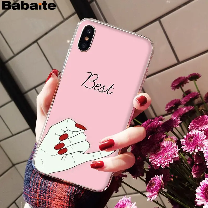 Babaite лучший друг в продаже! Роскошный классный чехол для телефона Apple iPhone 8 7 6 6S Plus X XS max 5 5S SE XR - Цвет: 9