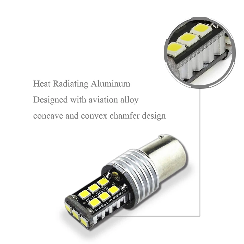 1x светодиодный ные лампы без ошибок для задсветильник 1156 p21w 2835 Чип CREE Volvo v50 v60 v70 xc90