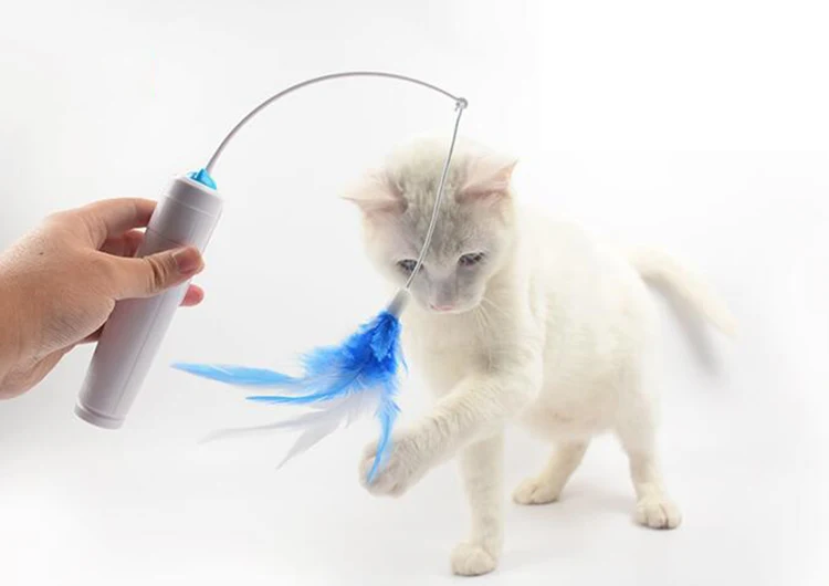 APAULAPET Pet Cat электрические игрушки интерактивный тизер игрушки для кошек вращающиеся дизайнерские забавные перьевые игрушки для домашних кошек