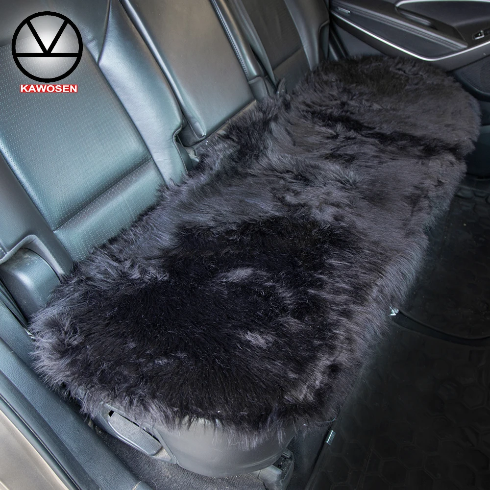 KAWOSEN Back Car Seat Cover Faux Fur Universal Size For More Artificial Plush Rear Cushion Auto Interior Accessories LFFS01 | Автомобили и