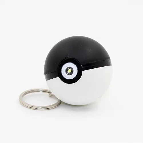 Черный Модная Игра Пикачу светодиодный брелок Pokeball мяч сумка брелоки команда Покемон дети косплей игрушки подарки на Рождество и год - Цвет: Черный
